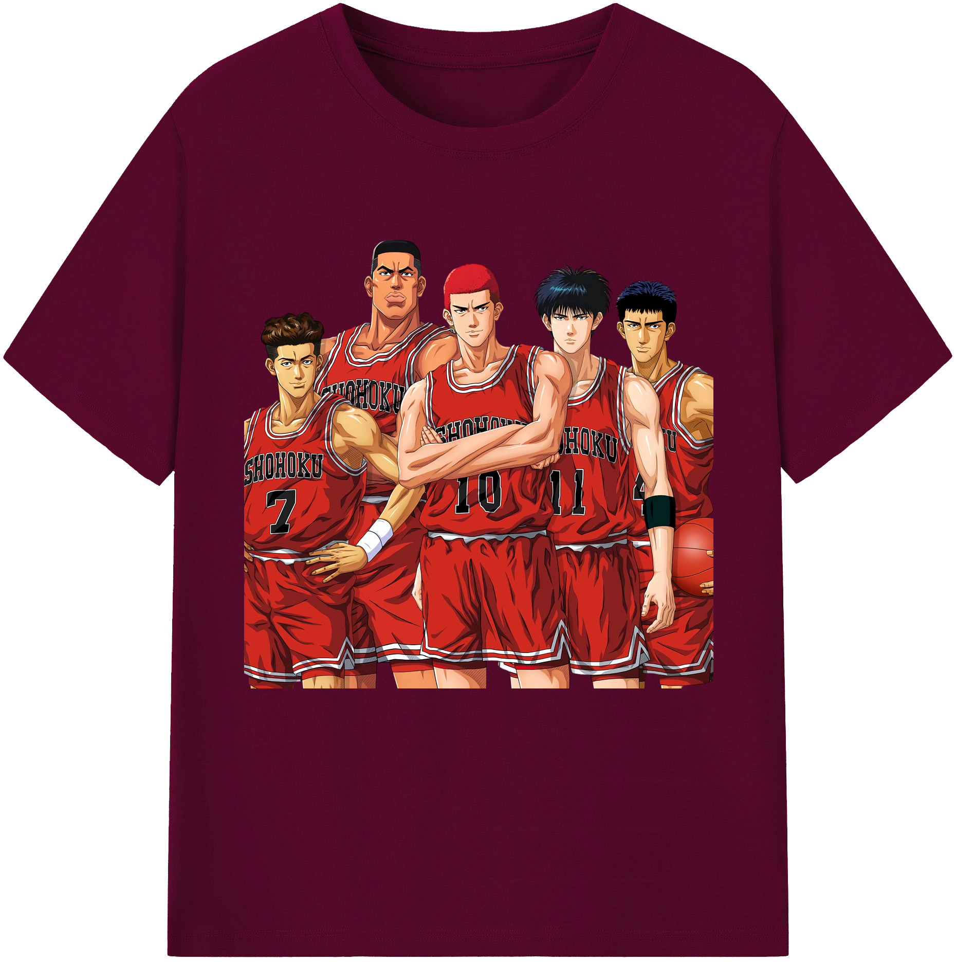 （画像用） SLAM DUNK／スラムダンク レディースカジュアルプリントTシャツ（綿100％）